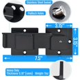 thumbnail image 3 of SPRING Loquet de Portail Rabattable 7.5 Pouces avec Trous pour Cadenas, 4mm en Alliage d'Aluminium Robuste, 3 of 8