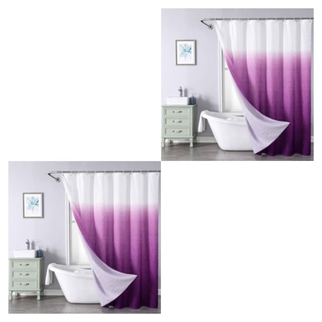Cortina de ducha impermeable Billuyoard PEVA 90*180 Púrpura