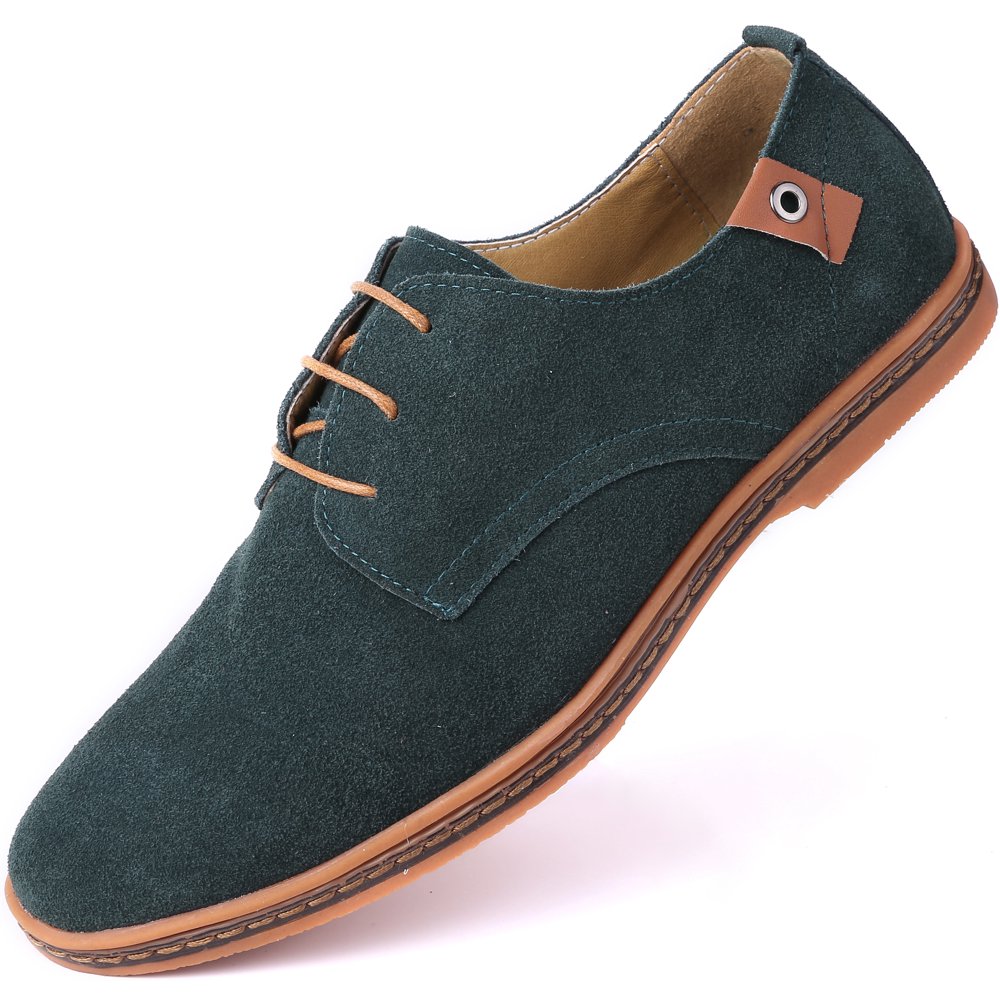 mio marino men's suede derby casual dress shoes