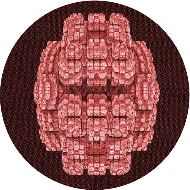 Ahgly Company Tapis Rond Lavable en Machine Intérieur Transitionnel Rouge Cerise, 5 Pieds Rond