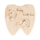 thumbnail image 2 of Caja de dientes Bebés Dientes Mostrar caja de almacenamiento de madera con hebilla Lock Molar Incisis Odor Odor Newborn Supplies Baby Shower Regalo Girl Inevent BA000391-02B, 2 of 7