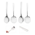 thumbnail image 4 of 4 Pcs Cuillères à Soupe en Acier Inoxydable Grandes Cuillères Pratiques pour Riz (Argent), 4 of 8