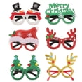 thumbnail image 1 of 6 piezas novedosas gafas de fiesta de Navidad accesorios de fotos gafas divertidas decoración de gafas de Navidad, 1 of 4