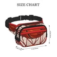 thumbnail image 4 of Lsque Sac Banane à Double Couche Motif Basketball, Tissu en Sergé Durable avec Ceinture Réglable, Randonnée, Course, Voyage, 4 of 9