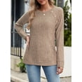thumbnail image 7 of OALUXE Long Sleeve Shirts for Women Casual Tunic Tops Loose Fit Dressy Lightweight Sweaters, 7 of 7