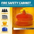 thumbnail image 7 of Flammable Cabinet, 35.43" x 18.11" x 18.11" Flammable Storage Safety Cabinet, Steel Adjustable Storage Cabinet for Industrial and Home(Yellow), 7 of 7