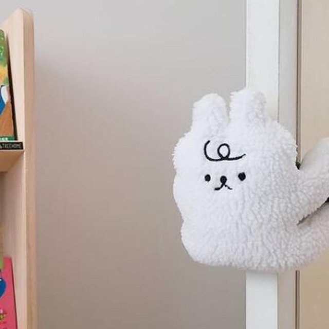 Tope de puerta perfecl a Prueba de Pellizcos para Bebés con Animal de dibujos Animados