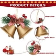 thumbnail image 2 of Dalrosia 6PCS Christmas Bells, Christmas Tree Decoration Metal Jingle Bells Ornaments for Winter New Year Party Supplies, 2 of 5