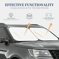 thumbnail image 4 of Daiia Travel Around The World Airplane 2PCS Car Windshield Sun Shade, Foldable Sun Shield for Car Front Window, Auto Sun Blocker Visor Protector Universal for Truck SUV Pickup-Large, 4 of 7