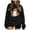 4-Black, variant on LYEAA Halloween Women's Sweatshirt Long Sleeve Crew Neck Regular Ribbed Cuff Oversized Casual Wear Ghost Holiday Clothes Black XL