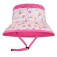 thumbnail image 2 of Heliisoer Toddler Kids Summer Hat Flowers Print Guard Sun Beach Cap, 2 of 4