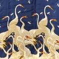 thumbnail image 6 of Wrapables® Silk Like Satin Polyester Large Scarf Wrap, Cranes Blue, 6 of 6