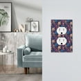 thumbnail image 5 of Haiem Skull starry sky flower Pattern Decorative Wall Plates, 1-Gang 5.0" x3.0", Unbreakable Thermoplastic Faceplate Cover for Decorator Receptacle Outlet & Switch-Style S, 5 of 6