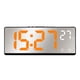 thumbnail image 2 of Reloj de pared digital con pantalla de temperatura y humedad | Reloj silencioso con pantalla a color y alimentación por USB/pilas para salón y dormitorio | Decoración moderna para el hogar, 2 of 8