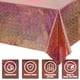 thumbnail image 3 of Paquete de 2 manteles de plástico iridiscentes, cubiertas de mesa de papel holográfico para decoración de fiesta de cumpleaños, baile de boda, 54 x 108 pulgadas, 3 of 6