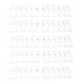 thumbnail image 1 of Nail Transparent Tips,120 Pcs Transparent Nail Nail Swatch Sticks Nail Art Display Chart Convenient Use, 1 of 8