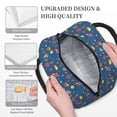 thumbnail image 3 of Lukts Cosmos Rockets Print Portable Lunch Bag, Lunch Bag Picnic Bag - Waterproof, Heat-insulating and Cold-insulating, Suitable for School, Work, 3 of 6