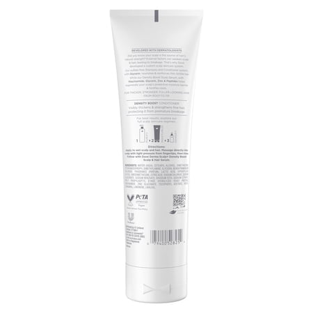 Dove Derma Scalp Density Boost Conditioner with Lamellar Serum, Glycerin and Zinc   Peptides for Hair Loss and Breakage, 9 fl oz 1 Count