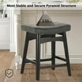 Counter Height Bar Stools Farmhouse Barstools with Upholstered Saddle