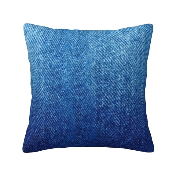 Throw Pillow Covers Denim Blue Home Decor Pillowcase Cushion Cover For Bed Sofa Living Room 18x18inch