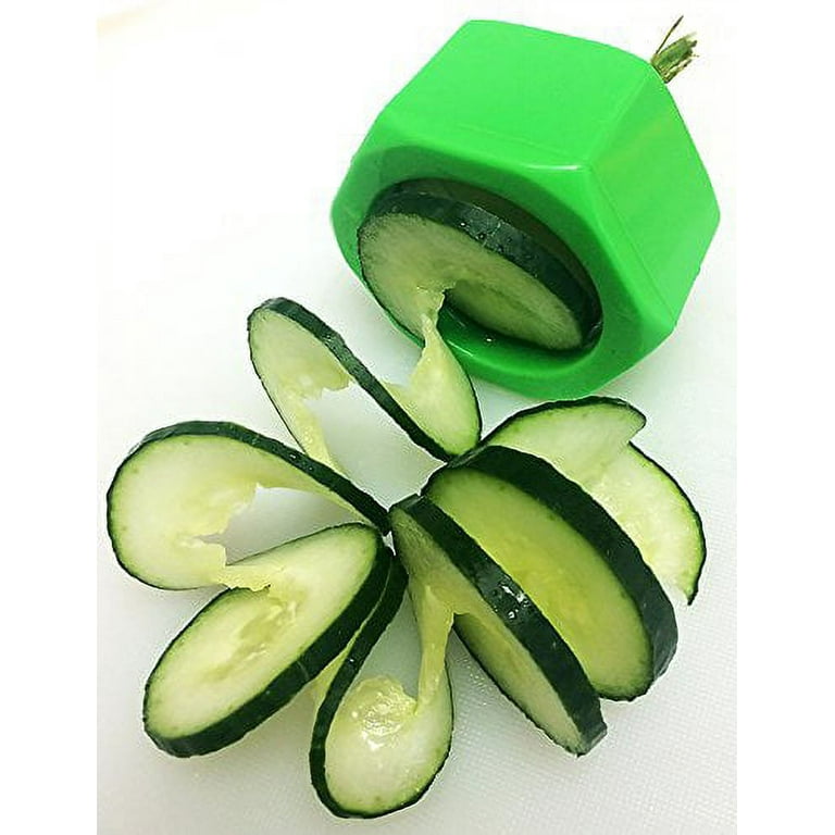 Cucumbo Spiral Slicer Ideal for Cucumbers and Zucchini, Green