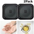 thumbnail image 1 of Shower/Bath Drain Cover,2-Pack Tub Square Drain Plug, Kitchen, Bathroom Black, 1 of 9