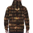 thumbnail image 7 of Xecao Bookshelves Pattern Men's Adult Pullover Hoodie,Hooded Sweatshirt-XX-Large, 7 of 7