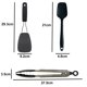 thumbnail image 2 of Juego de 3 cubiertos para utensilios de cocina antiadherentes, espátula para crema, espátula de nailon y pinzas para alimentos, 2 of 5