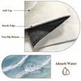 thumbnail image 6 of 2.7'x5' Area Rugs, Haze Blue Beach Coastal Indoor Outdoor Area Rug for Living Room Bedroom, Summer Ocean Nautical Seaside Washable Bathroom Rugs Kitchen Floor Carpet Mats Home Decor Aesthetic, 6 of 8