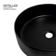 thumbnail image 4 of Lavabo Negro Premium Ovalin Redondo 40x40x12.5 Jauz Improvement J0523 Color Negro, 4 of 5