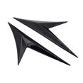 thumbnail image 1 of 2 piezas de pegatinas laterales para coche, piezas exteriores, emblema, insignia, aleta lateral, apto para Negro, 1 of 6