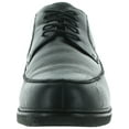 thumbnail image 3 of Apex Mens Black Moc Toe Oxford Leather Oxfords Black 14 Extra Wide (E+), 3 of 3