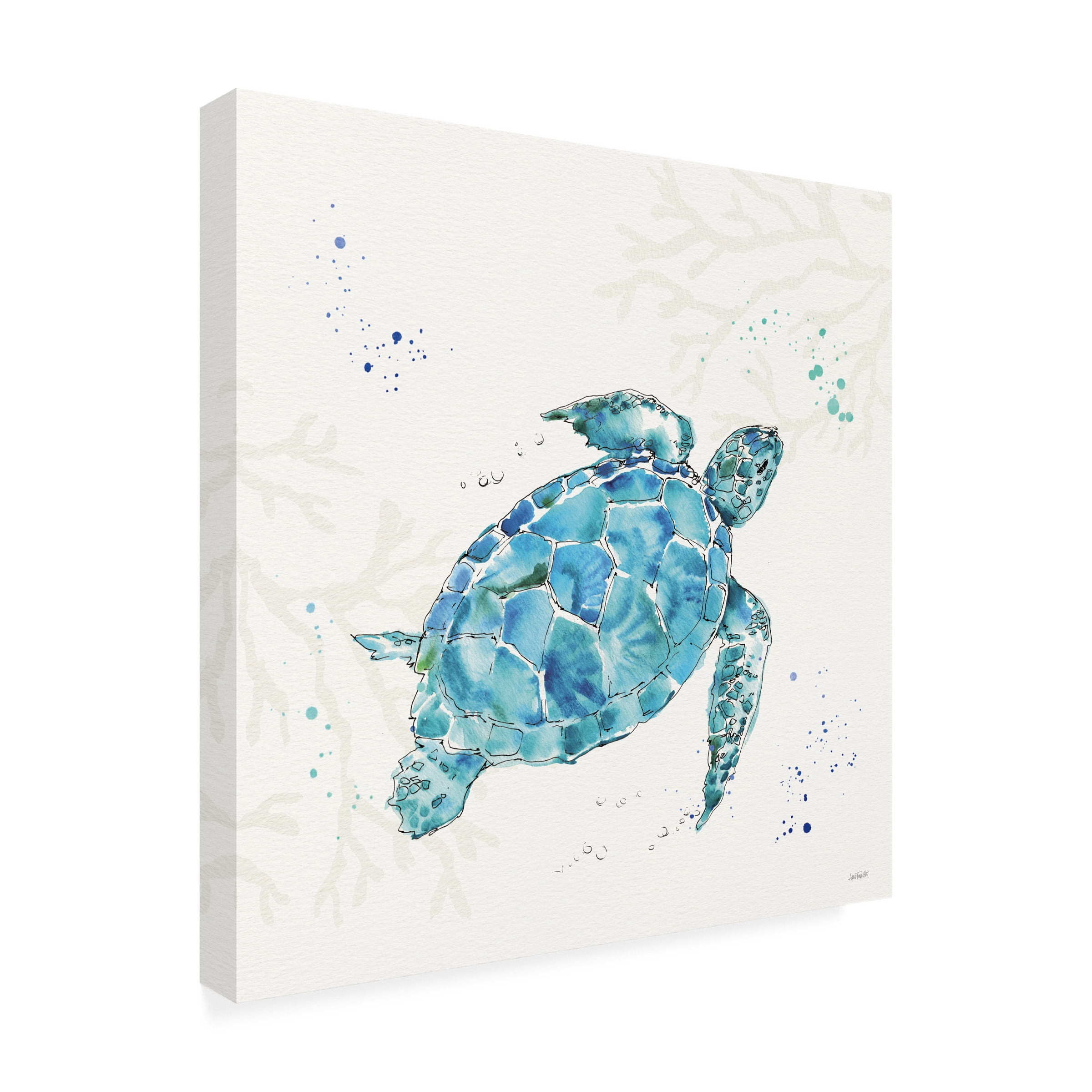 Anne Tavoletti 'Deep Sea IV No Words' Canvas Art