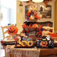 thumbnail image 4 of 2 piezas de decoración de mesa de Halloween, decoraciones de madera de Halloween, para fiestas, hogar, oficina, decoración de mesa. Zhivalor ZYY-2583, 4 of 4