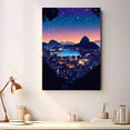 thumbnail image 2 of Rio de Janeiros Travel Canvas Prints, Brazil Starry Night Travel decor, Rio de Janeiros Map Poster, Brazil Travel Decor Artwork - 98AZ1154, 2 of 2