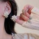 thumbnail image 2 of Shell Pearl Flower Stud Earrings for Women Girls Gold Plated White Flowers Tassel Imitation Pearls Dangle Earring Elegant Wedding Birthday Party Chris, 2 of 4