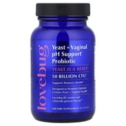 LoveBug Probiotics Yeast is a Beast Womens Health Supplements, 30 Tablets