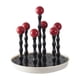 thumbnail image 1 of Soporte para secar tazas, escurridor de botellas, organizador de almacenamiento, estante decorativo para vasos de vidrio Bola rosa, 1 of 9
