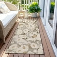 thumbnail image 6 of Addison Rugs Chantille Indoor/Outdoor Transitional Floral Khaki Washable Runner Rug, 2'3" x 7'6", 6 of 6