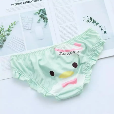 Kawaii HelloKitty Panties Sanrio Cartoon My Melody Pompom Purin Cute Girl Heart Briefs Milk Silk Comfortable Girls Underwear