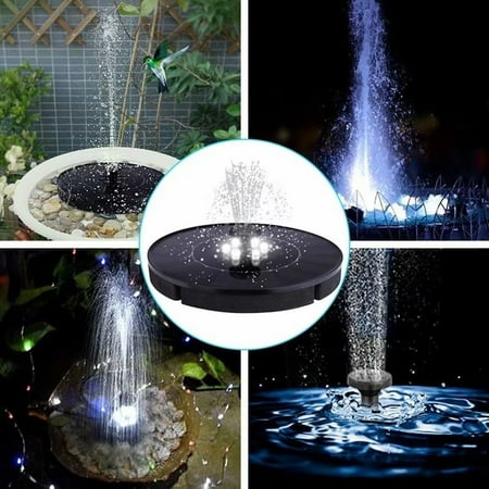 solar fountain led pond decoration pool mini garden water light victsing