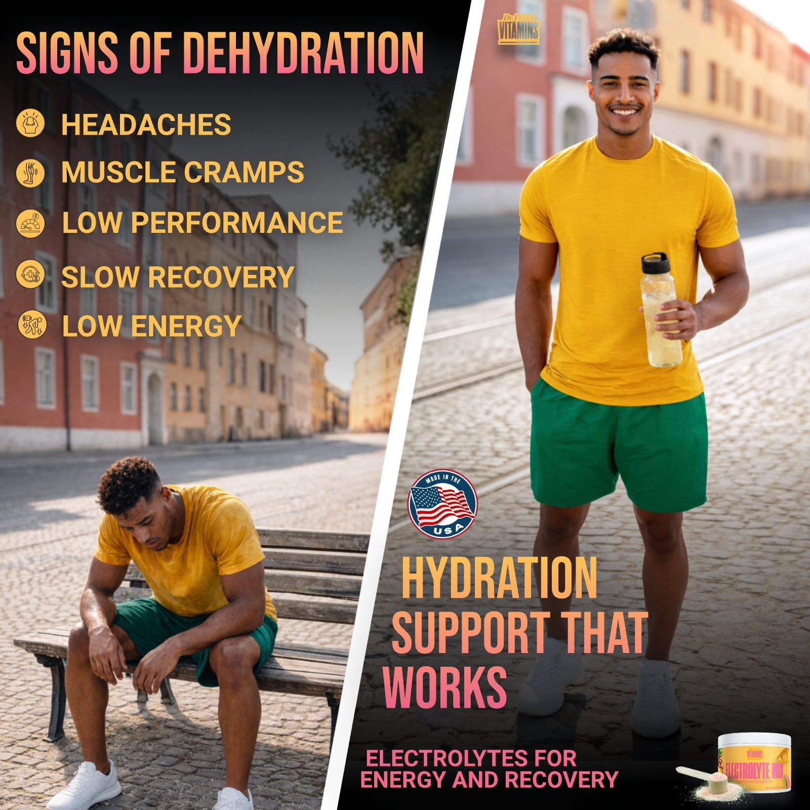 Dr. Price’s Electrolyte Mix – Sugar-Free Hydration Powder with 72+ Trace Minerals | Fast-Dissolving Electrolytes | Tropical Flavor, 90 Servings