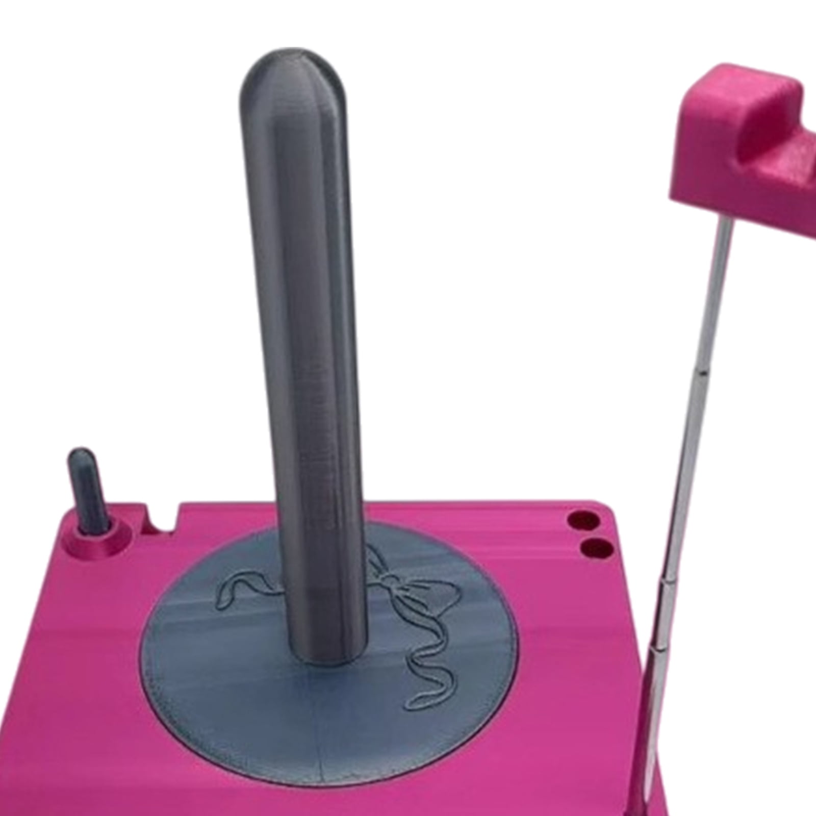 Yarn Winder, Electric Yarn Ball Winder for Crocheting, Crochet Caddy with Phone Stand, Compact Yarn Cake Winder with Strong Tension Stepless Speed, Automatic Yarn Spinner Wool Winder