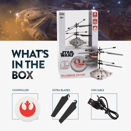 Millennium falcon remote control flying cheap vehicle