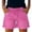 A-Hot Pink1152, variant on Drawstring Waist Denim Shorts for Women Distressed Casual Weekend Short Pants