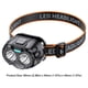 thumbnail image 2 of Potente linterna frontal LED con sensor de movimiento IPX4, resistente al agua, ideal para pesca y camping, 2 of 6