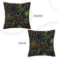 thumbnail image 3 of Square Decorative Throw Pillow Covers with Core, Cartoon Parade Pattern Throw Pillows for Couch Sofa Bed Home Decor, 16"x16", 3 of 9
