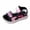 Red, variant on Conairie Sandals For Girls Open Toe Adjustable Hook And Loop Water Sandals Kids Lightweight Casual Sports Sandals Blue 3-3.5 Y