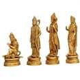 thumbnail image 3 of Brass World Ram Darbar Brass Statue Shree Ram Ji Sita Laxman Hanuman Home Office Décor Puja Idol Murti for Mandir Temple Gift Height 9 Inches., 3 of 4