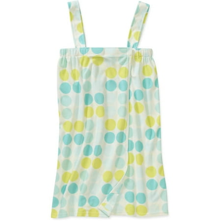 Df by Dearfoams Women's Shower Wrap w/ Bonus Wash Puff
